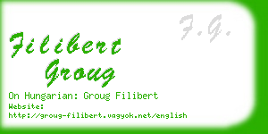 filibert groug business card